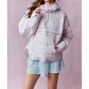 Women's Dora Printed Pullover Puffer Jacket - Peach Love S - 3 of 4