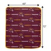 NFL Washington Commanders Repeat Helmet Wordmark Ultra Soft Blanket - 2 of 3