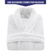 American Soft Linen Turkish Warm Fleece Bathrobe, Mens and Womens Robes, 1 Piece Shawl Collar  Adult Matching Couple Robes for your Bathroom - 4 of 4