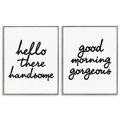 Stupell Industries Handsome & Gorgeous Greetings, 16" x 20"