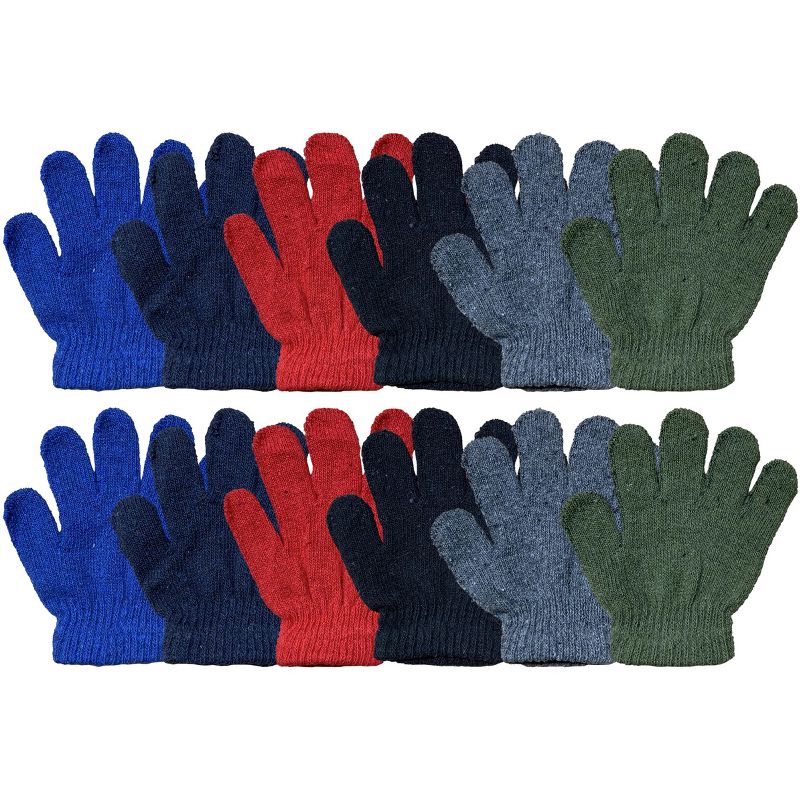 Yacht & Smith: Kids Gloves - 12pk Assorted Colors, 1 of 2