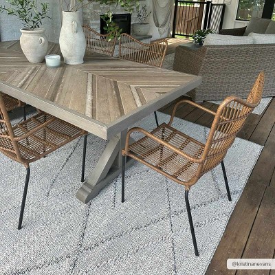 Hauteloom Baqer Bone & Tan Textured Performance Rug