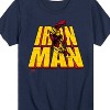 Boys' - Marvel - Iron Man Stacked Name Short Sleeve Graphic T-Shirt - 2 of 4
