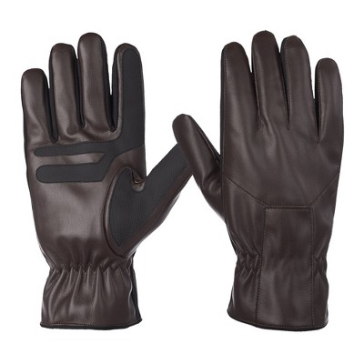 Isotoner Men's Faux Leather Gloves