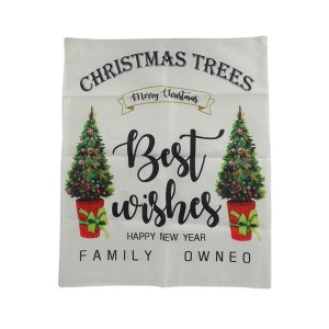 Unique Bargains Dining Chair Slipcovers Linen Beige 22.83"x19.29" 1Pcs - 1 of 4