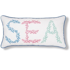 C&F Home 12" x 24" Sea Embroidered Throw Pillow - 1 of 4