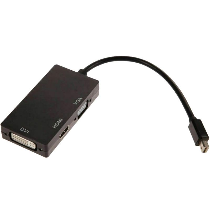 Sanoxy Mini DisplayPort Thunderbolt Male To DVI-D HDMI VGA Adapter Converter 4K 1080P, 2 of 3