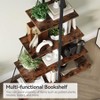 Bookcase, 4-Tier Ladder Bookshelf, A-Shaped Ladder Shelf Display, Ladder Shelf Storage Organizer for Living Room, Home Office - 4 of 4