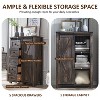 SinCiDo Farmhouse Modern 5 Drawer Tall Dresser w/Sliding Barn Door, Storage Organizer Dresser for Bedroom, Living Room & Kids Room - 4 of 4