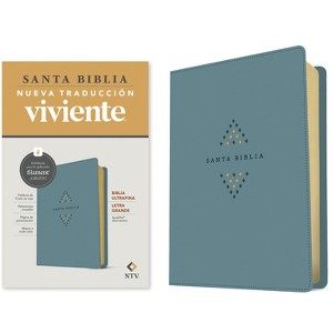 Biblia Ultrafina Ntv, Letra Grande Con Filament (Sentipiel, Azul Sereno, Letra Roja) - (Leather Bound) - 1 of 1
