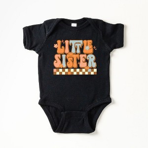 The Juniper Shop Little Sister Checkered Baby Girl Bodysuit - 1 of 2