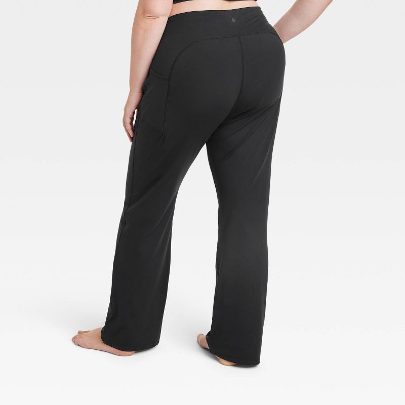 Women's Brushed Sculpt Curvy Pocket Straight Leg Pants - All In Motion™, 2 of 3