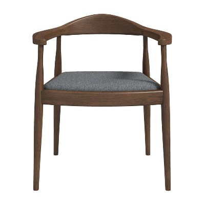 Vynxaria Gray Mid-Century Dining Chairs for Versatile Spaces