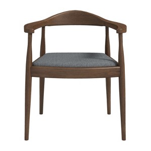Vynxaria Gray Mid-Century Dining Chairs for Versatile Spaces - 1 of 4