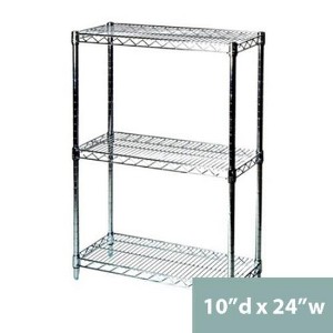 Shelving.com Chrome Wire Shelving with 3 Tier Shelves - - 1 of 3