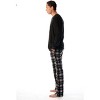 #FollowMe Mens Thermal Henley Pajama Set with Polar Fleece Pants  Warm, Comfy Sleepwear - 2 of 4