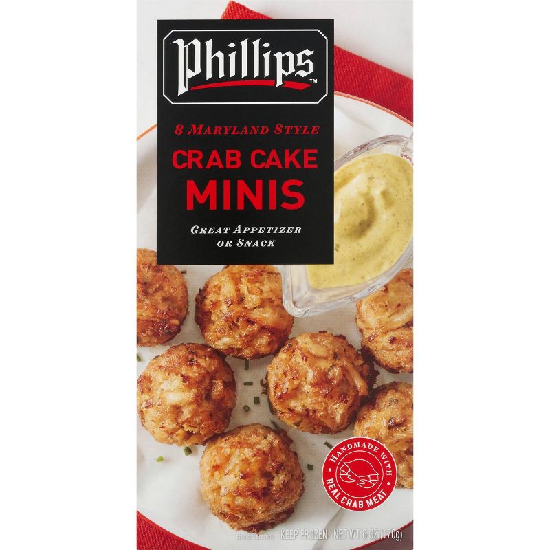 Phillips Frozen Mini Crab Cakes - 6oz, 1 of 5