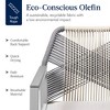 Best Choice Products Set of 2 Indoor/Outdoor Aluminum Woven Rope Dining Chairs w/ Armrests - 3 of 4
