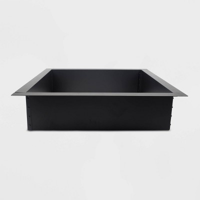 Pleasant Hearth 36" Solid Steel Square Fire Ring