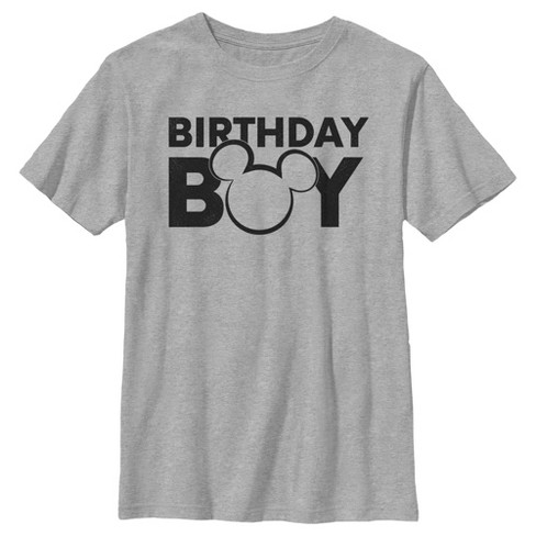 Boy's Mickey & Friends Birthday Boy Outline Logo T-Shirt - image 1 of 4