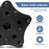 Pellebant Patio Umbrella Base with Wheels Decorative Pentagon Black 42lbs - 4 of 4