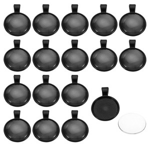 Unique Bargains Photo Jewelry Making Pendant Trays with Glass Gemstones 30 Sets - 1 of 4