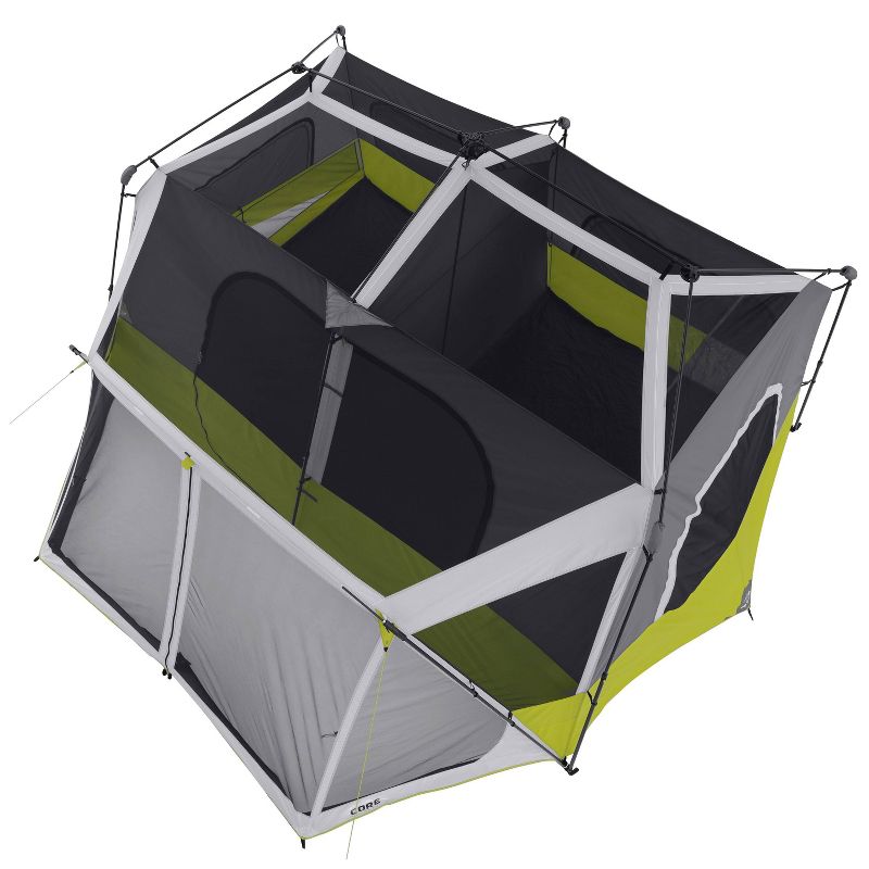 Core Equipment 10 Person Instant Cabin Tent with Screen Room - Green, 3 of 10