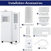 10000 BTU Portable Air Conditioner,3-in-1 AC Unit with Dehumidifier & Fan for Rooms Up to 450 Sq.Ft,51dB Ultra Quiet, Remote Control, Energy Saving - 3 of 4