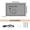 LED Bathroom Mirror, Backlight Front Lighted Vanity Mirror,  Dimmable Wall Mounted Rectangular Vanity Mirror 55 x 36 inch - 2 of 4
