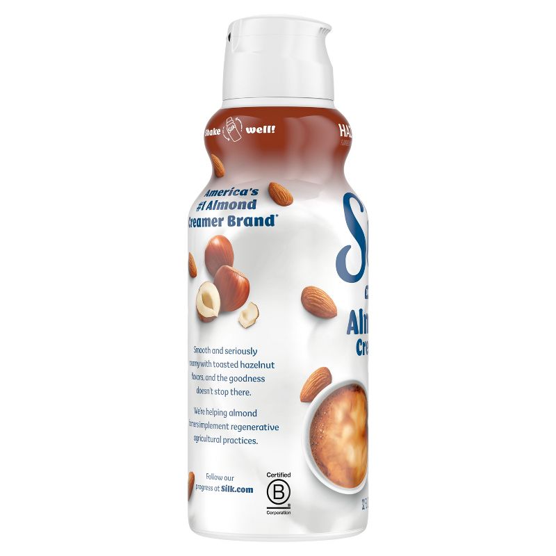 Silk Toasted Hazelnut Almond Milk Coffee Creamer - 1qt Bottle, 3 of 8