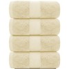 White Classic Luxury 100% Cotton Bath Towels Set of 4 - 27x54" - 2 of 4