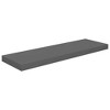 Wall Shelf High gloss grey MDF, metal 31.5 in long Wall Shelf - 2 of 4