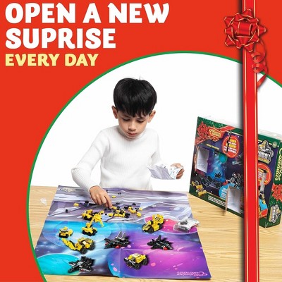 24 Days Christmas Vehicle Building Block Toy Advent Calendar