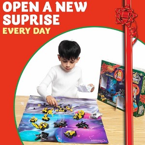 24 Days Christmas Vehicle Building Block Toy Advent Calendar - 1 of 4