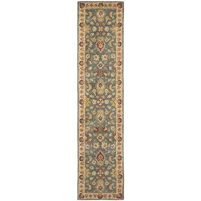 Antiquity At15 Hand Tufted Runner Rug - Blue/beige - 2'3