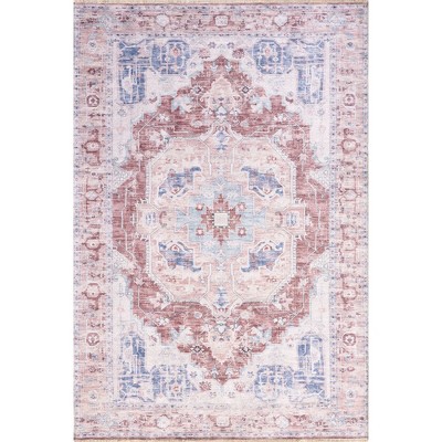 Nuloom Madilyn Medallion Pet Friendly Machine Washable Area Rug