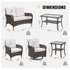 EAGLE PEAK Wicker Outdoor Patio Furniture Set - 3 of 4