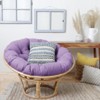 Suede Outdoor Round Papasan Chair Cushion - Sorra Home - 2 of 3
