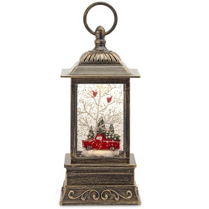 Christmas Truck Snow Globe – Plastic 10.25H – Indoor Holiday Decor – By Melrose - 1 of 4