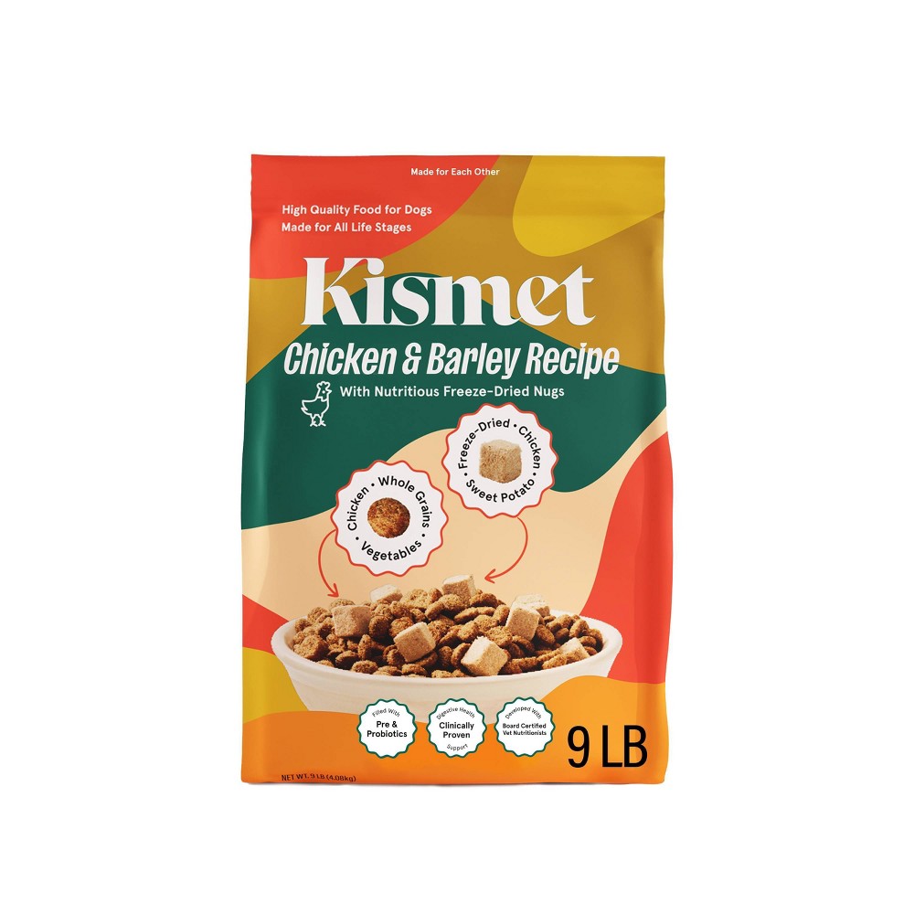 Kismet Chicken and Barley Recipe with Freeze-Dried Nugs Dry Dog Food - 9lbs