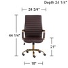 Studio 55D Primero Espresso Faux Leather Adjustable Office Chair - 4 of 4