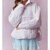 Women's Dora Printed Pullover Puffer Jacket - Peach Love S - 2 of 4