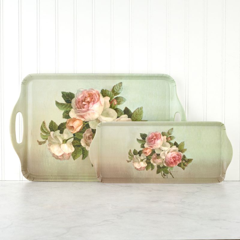 Pimpernel Antique Roses Melamine Sandwich Tray - 15.25" x 6.5", 4 of 5