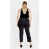 Women's Plus Size Harley Baylee Straight Jean - grey check | CITY CHIC - image 4 of 4