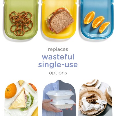 Ubbi Platemate Sandwich Reusable Food Storage Bags - Juniper