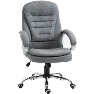 TopComfy Accent Chairs High Back Home Office Chair Executive Computer Chair with Adjustable Height Comfort Chair for Office, Gray, 25.3"*29.5"*43.8" - 1 of 4