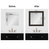 Amanti Art Mirror Makeover Bathroom Mirror Frame Border Kit - Fully Assembled Peel and Stick Frame - Mirror NOT Included - Shipwreck  Narrow Trim - 4 of 4