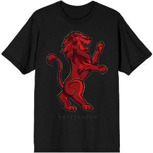 Harry Potter Gryffindor Two Puff Ink Men's Black Tee - 1 of 3