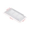 Unique Bargains Aluminum Rectangle with Mounting Screw Cabinet Air Vent Cover 2 Pcs - 2 of 4