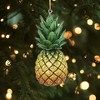 Kurt Adler Noble Gems Glass Ornament for Christmas Tree, Pineapple - 2 of 3